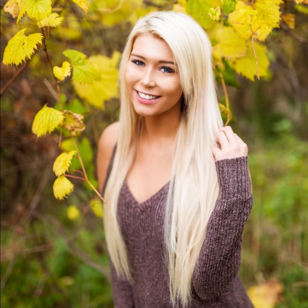 Brown american eagle shoulder cut out sweater